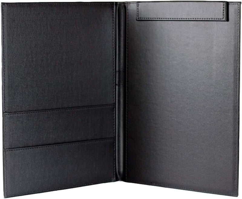 WELLYUK 19" X 13" Padfolio Clipboard, A4 Office File Clip Binder Folder Document Organizer Portfolio Writing Pad Business Card Holder, Magnetic Conference Pad with Pen Holder - Image 1